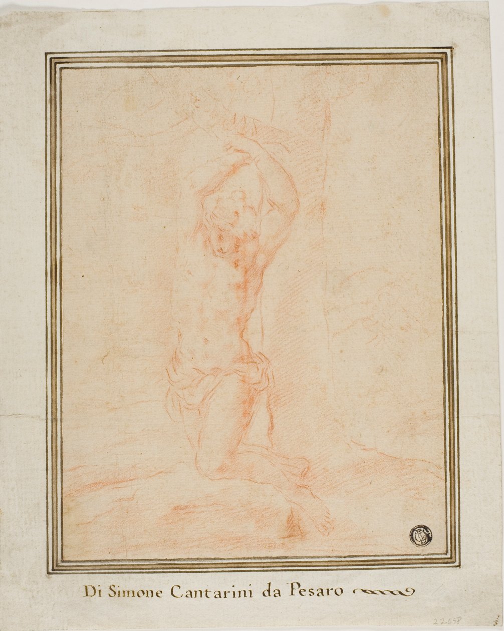 Saint Sebastian by Simone Cantarini