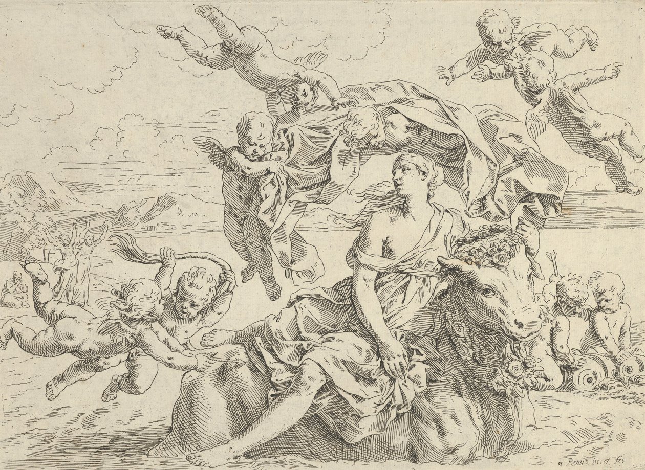 The Rape of Europa by Simone Cantarini