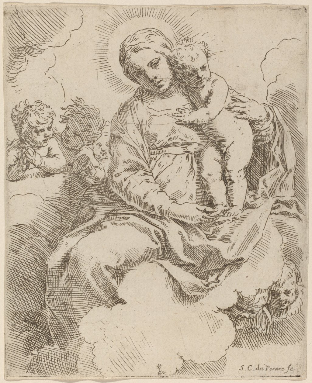 The Virgin and Child by Simone Cantarini