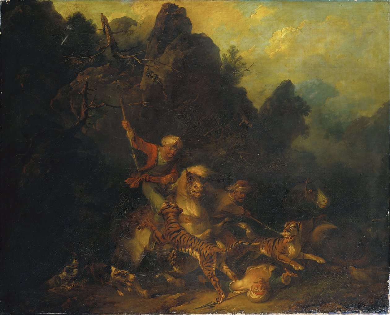 Tiger Hunt by Sir Peter Francis Bourgeois