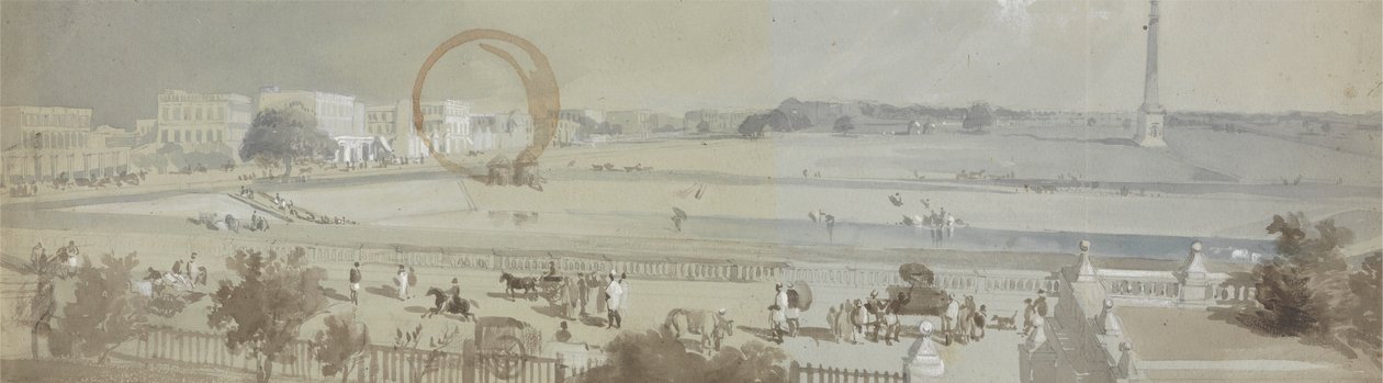 Chowringhee Road from No. XI Esplanade by Sir Charles D