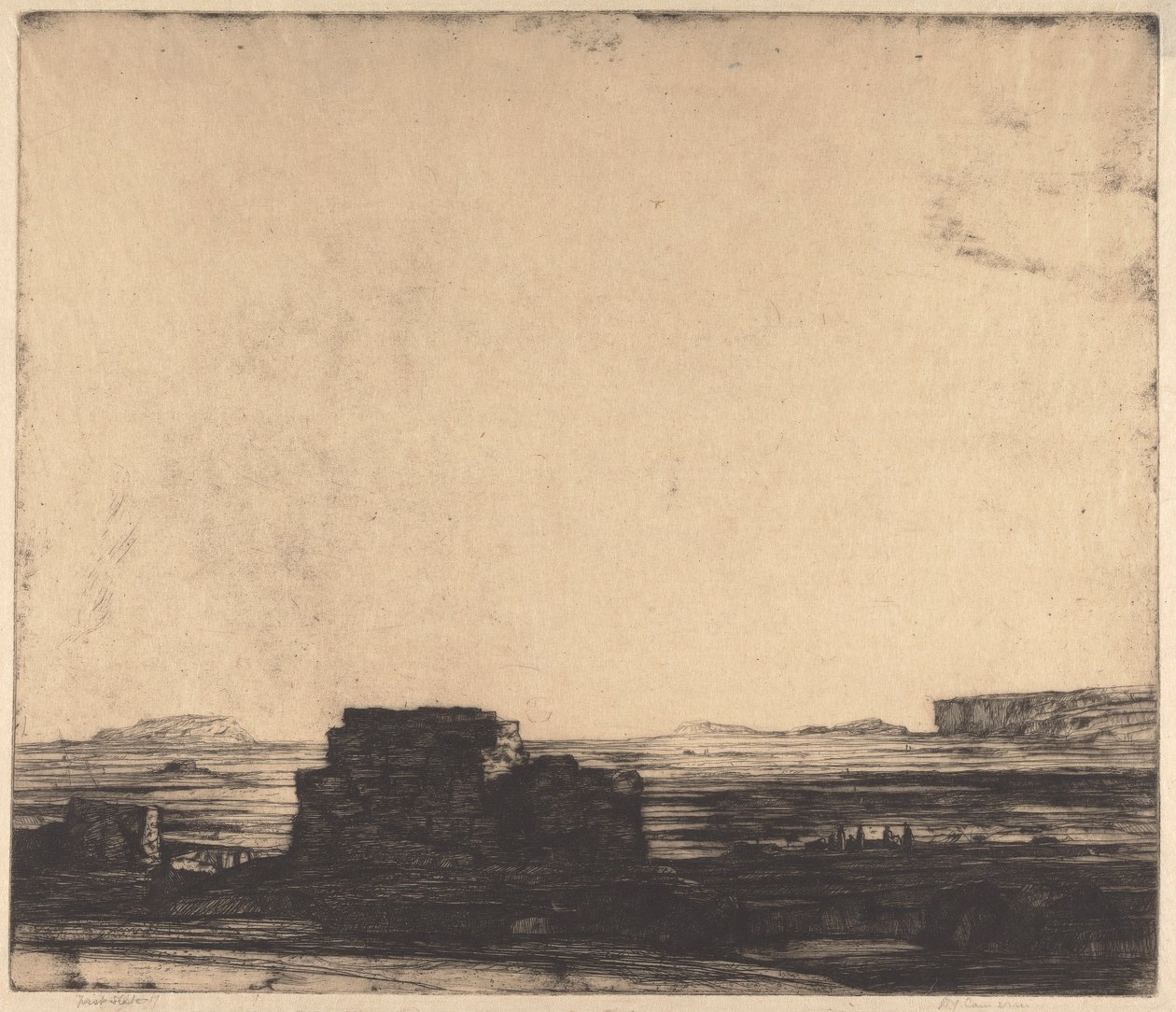 The Desert by Sir David Young Cameron