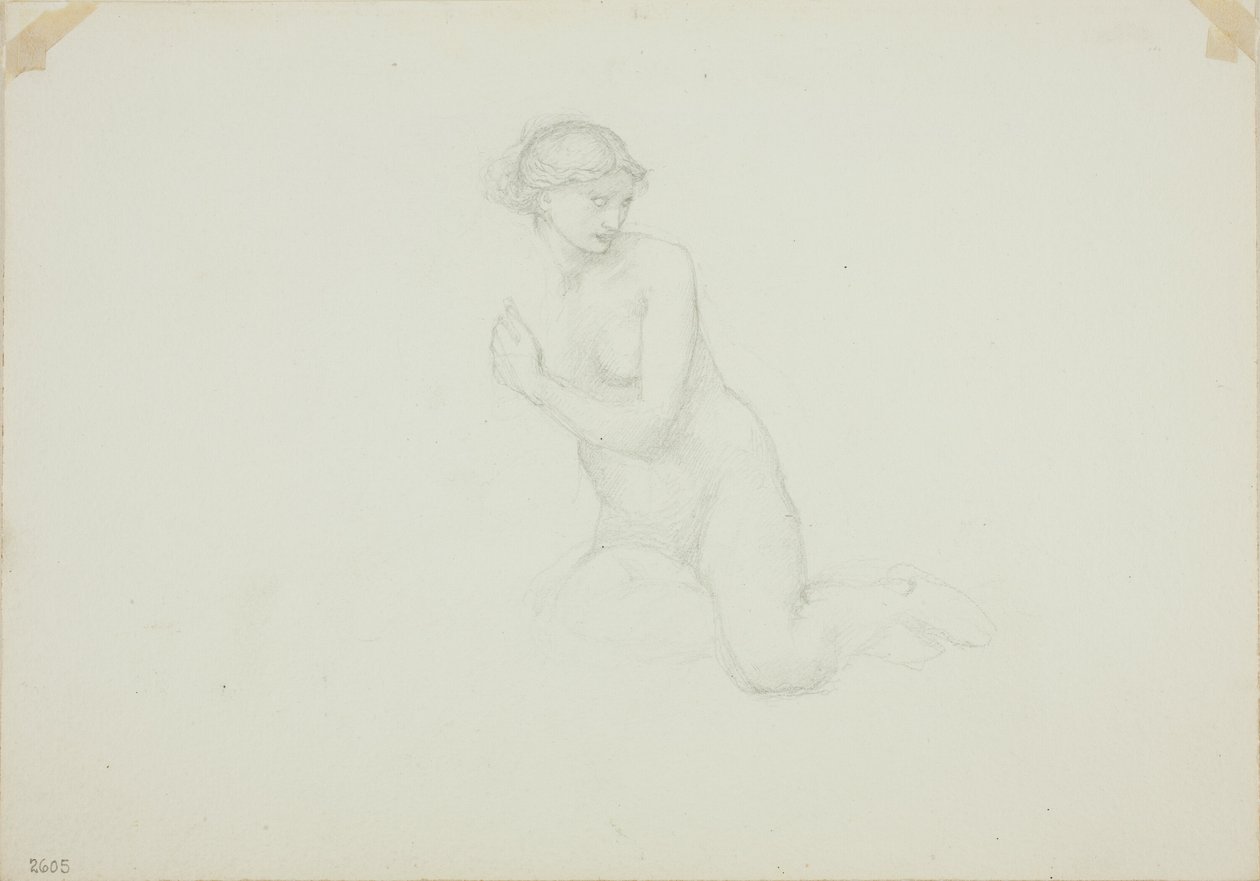 Seated Female Nude by Sir Edward Burne Jones