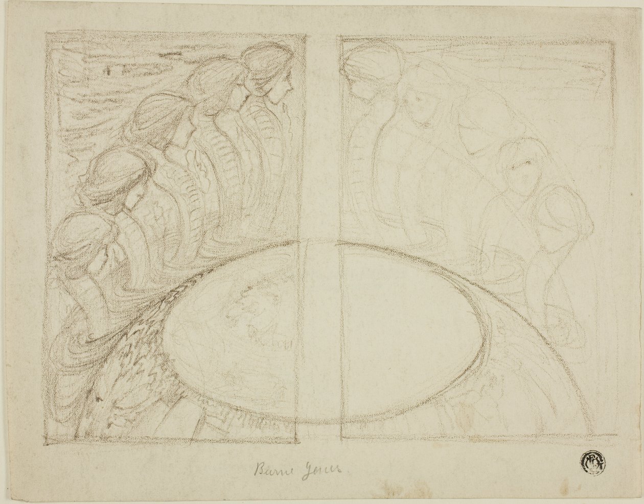 Serpent Women Around Globe by Sir Edward Burne Jones