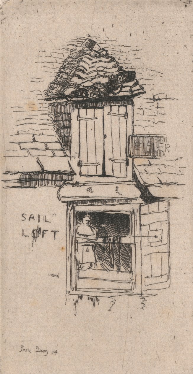 Sail-loft, Poole by Sir Frank Short