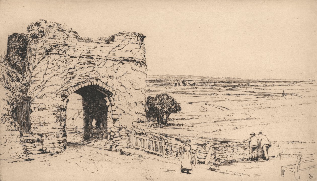 The Strand Gate, Winchelsea by Sir Frank Short