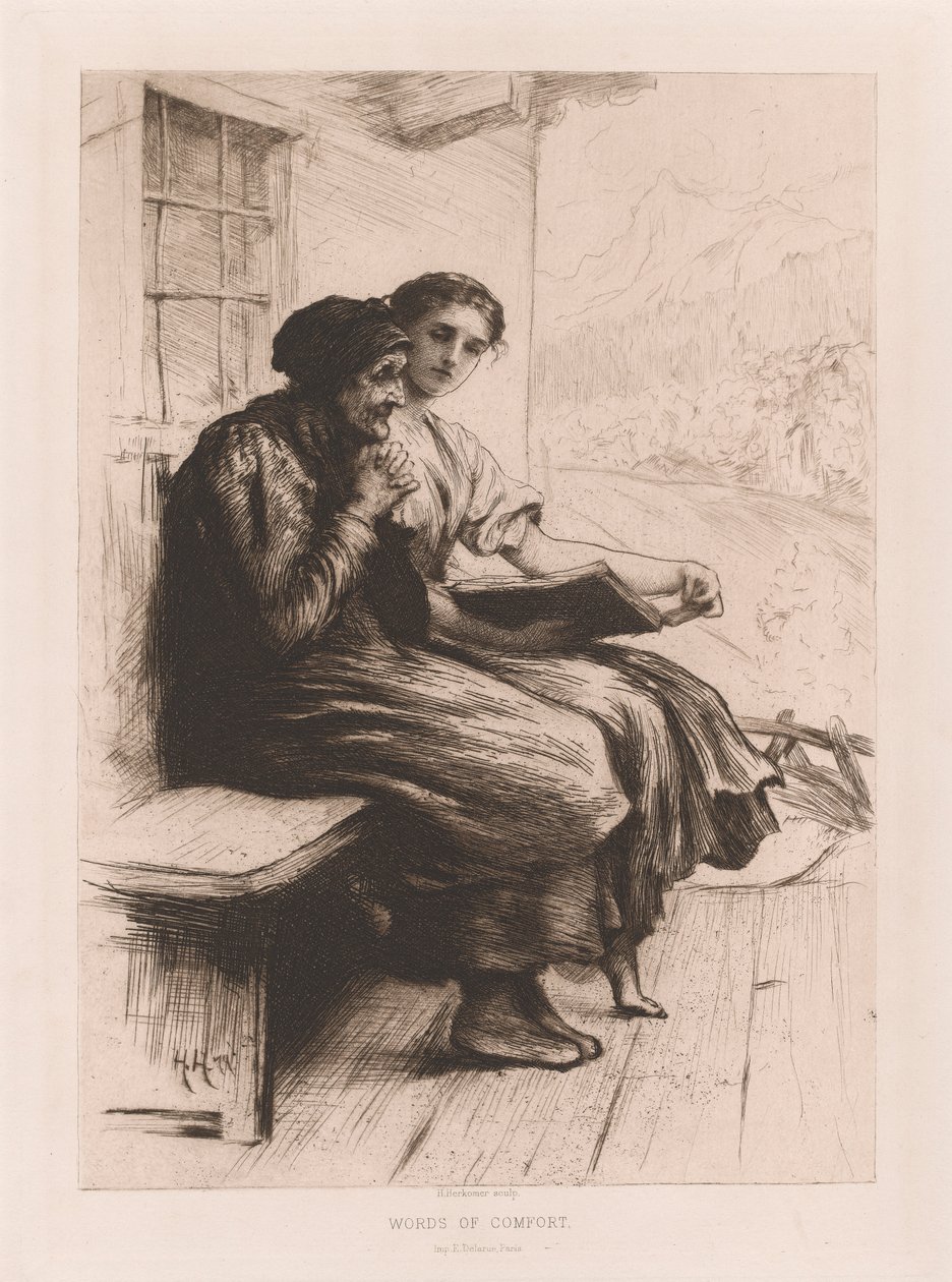 Words of Comfort by Sir Hubert von Herkomer