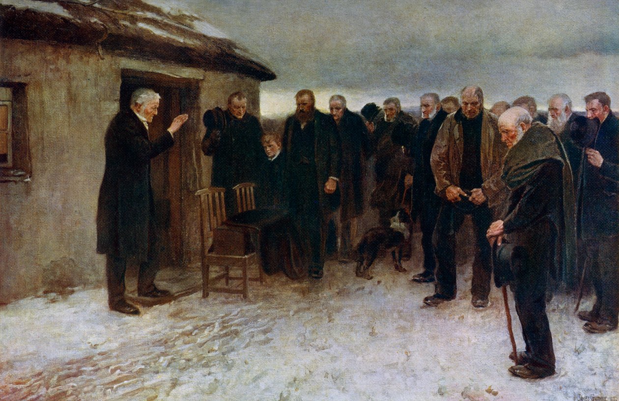 A Highland Funeral by James Guthrie