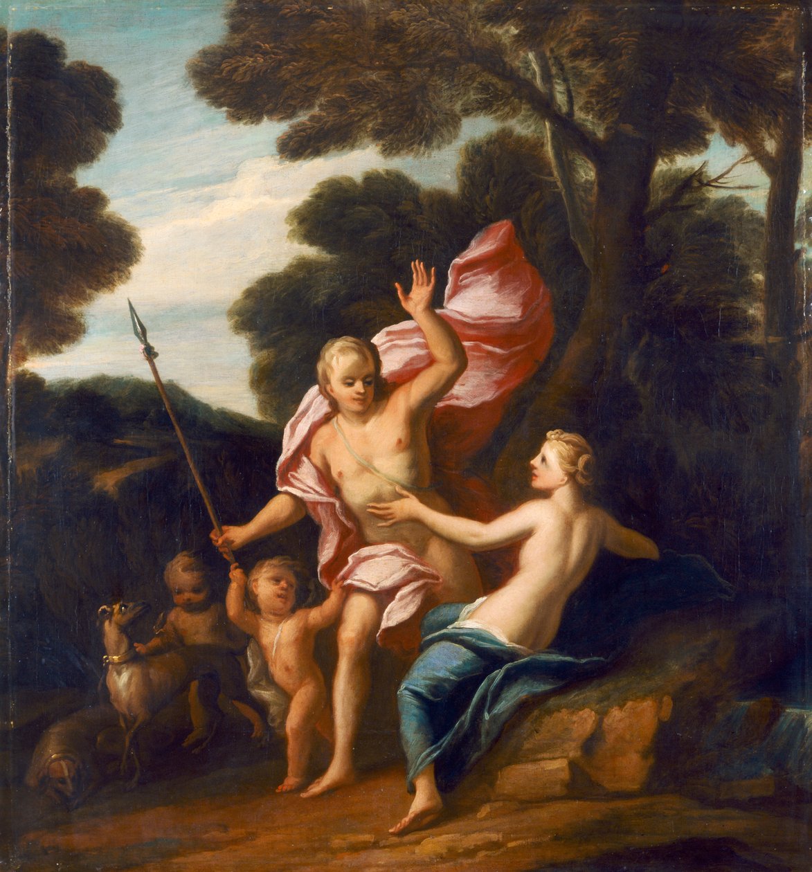 Venus and Adonis by Sir James Thornhill