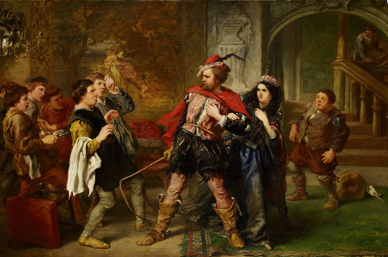 The Taming of the Shrew by Sir John Gilbert