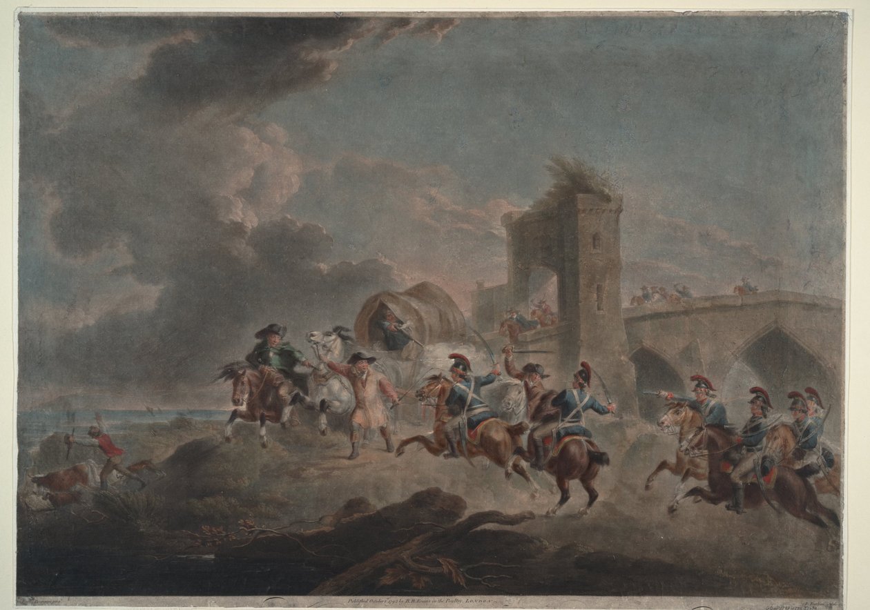Smugglers attacked by Sir Peter Francis Bourgeois