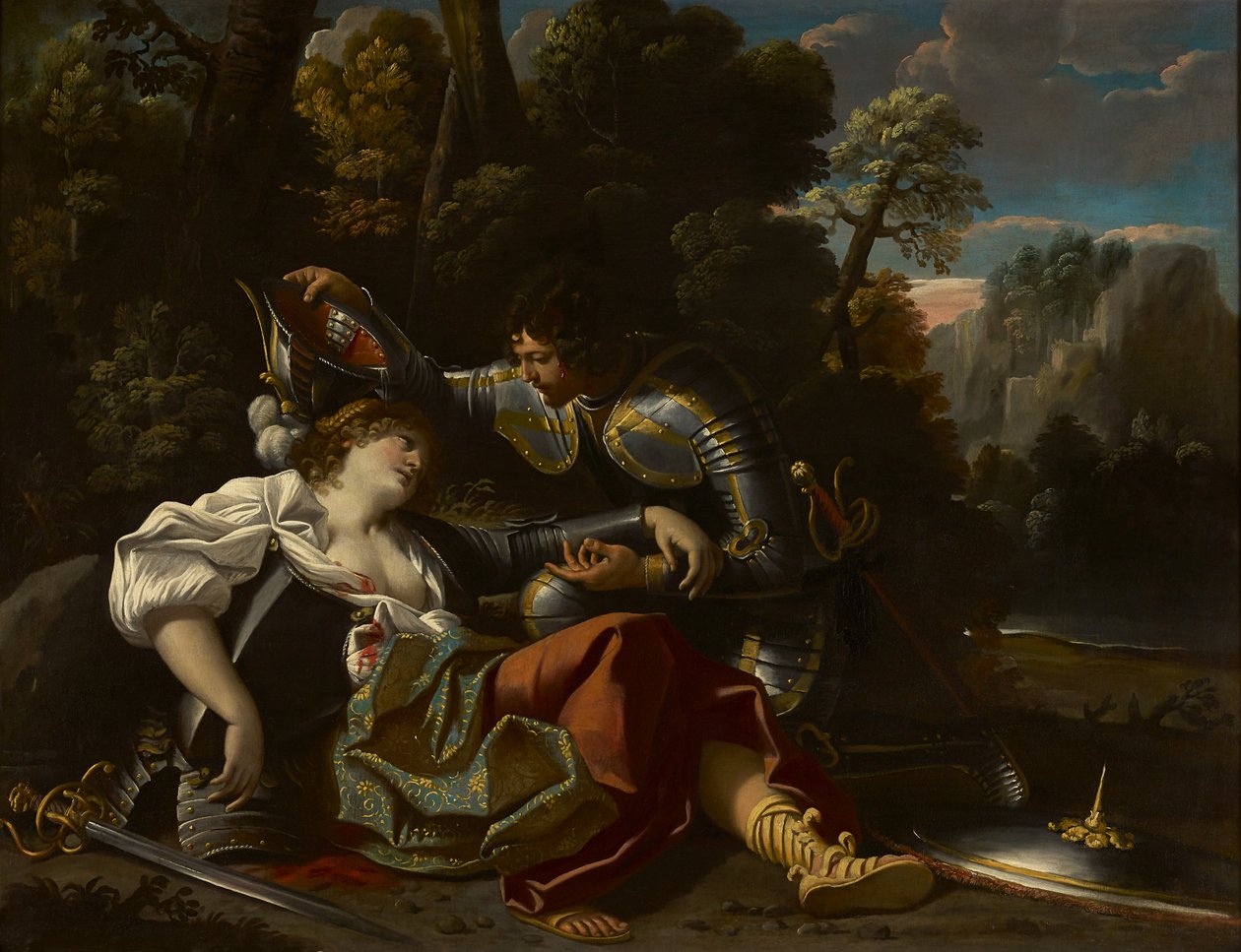 Tancred and Clorinda by Sisto Badalocchio