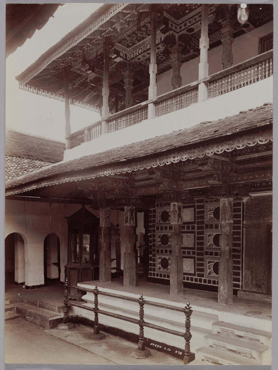 Buddhist Temple in Kandy, Ceylon by Skeen and Co.