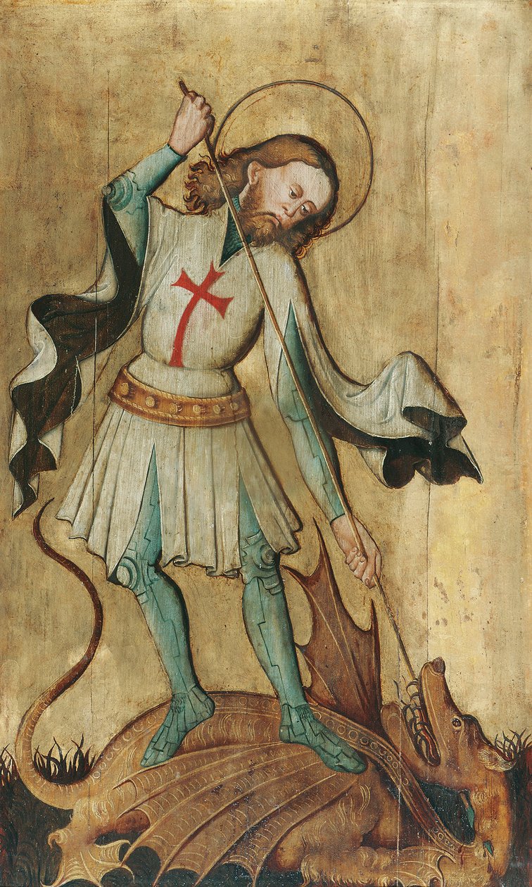 St. George as Dragon Slayer by Slowakischer Maler