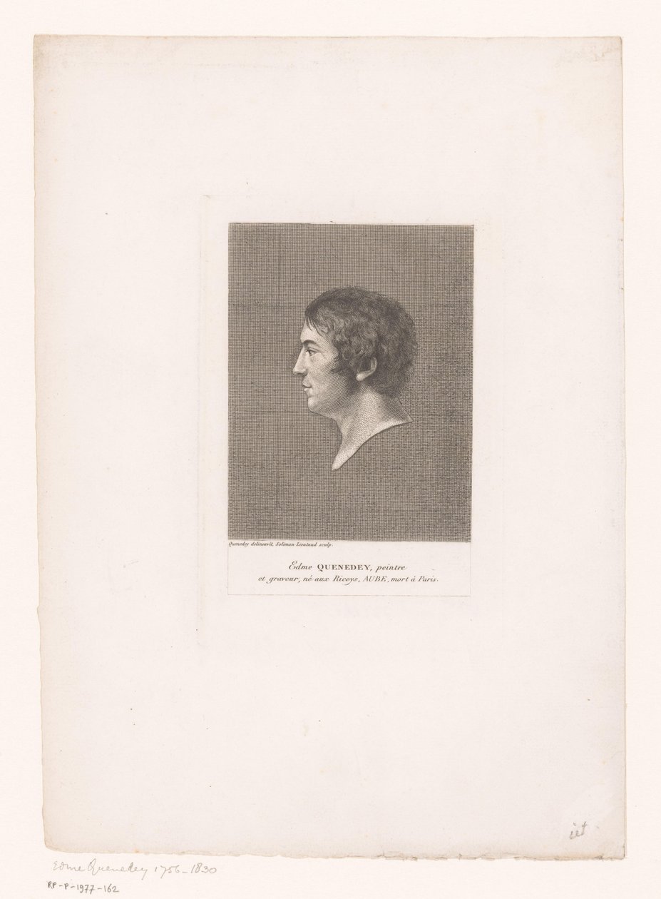 Portrait of Edme Quenedey by Soliman Lieutaud