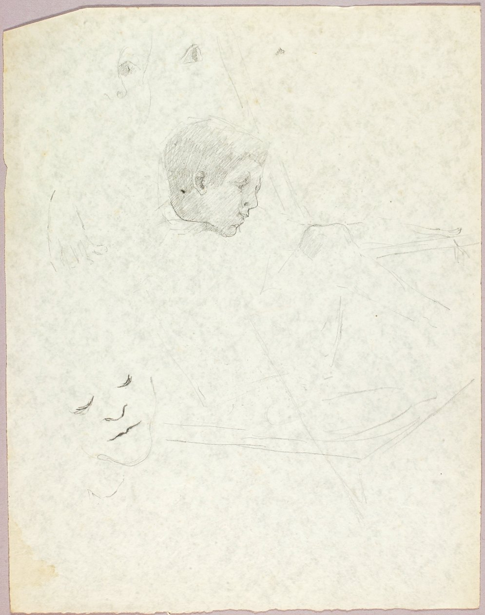 Boy in Chair by Solon H. Borglum
