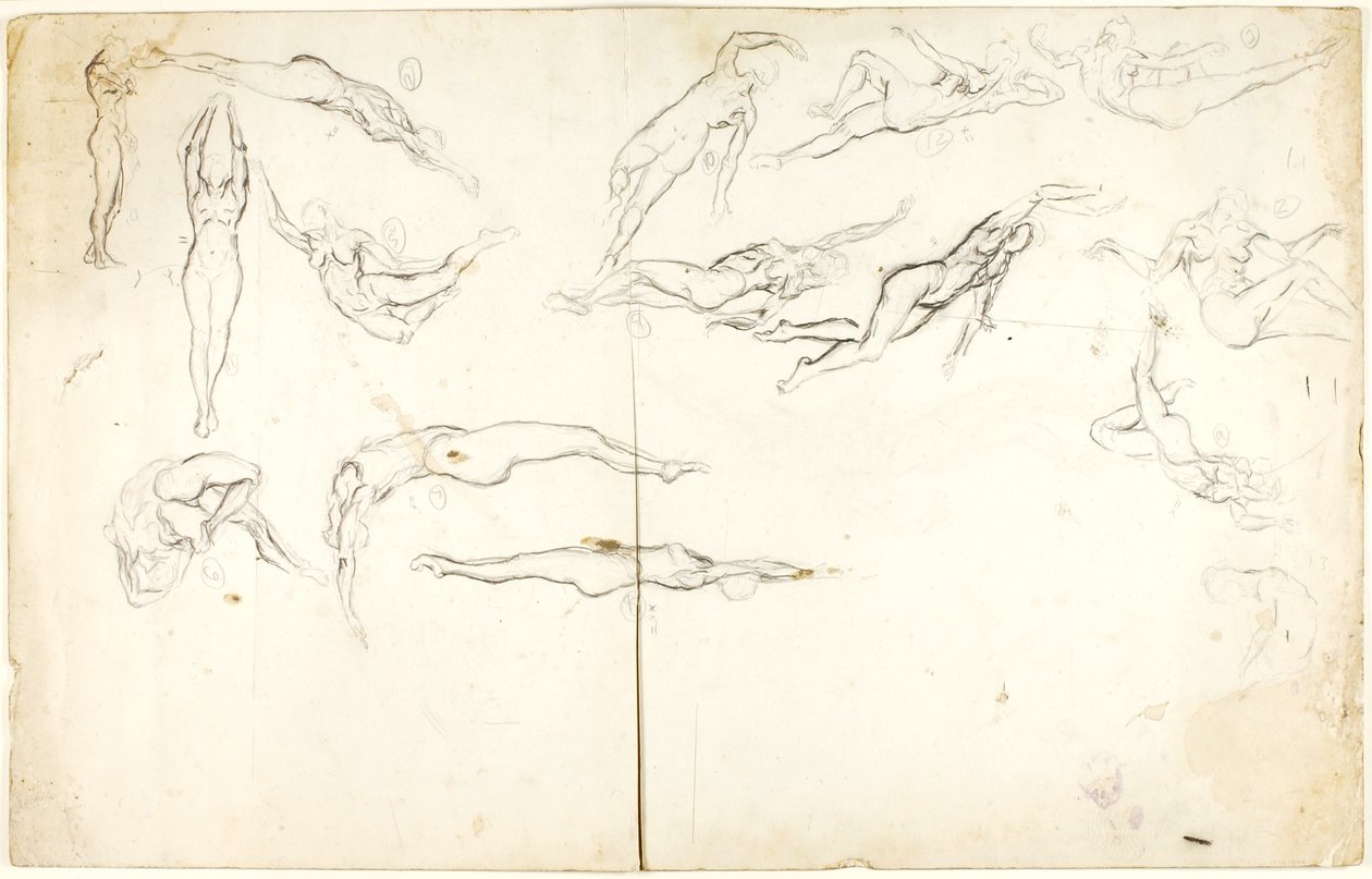 Nude Studies, Bell by Solon H. Borglum