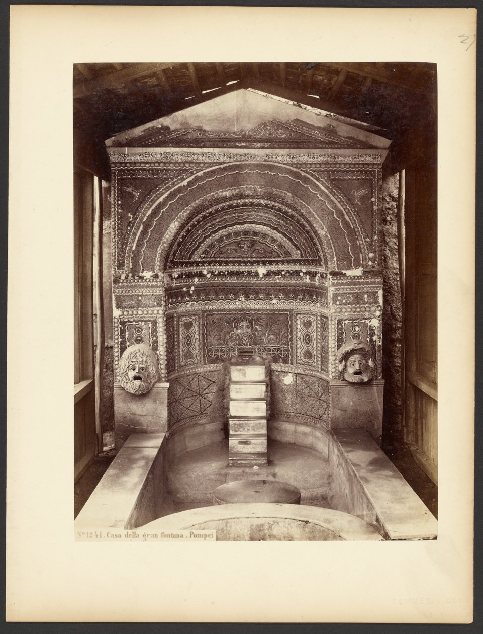 House of the Large Fountain, Pompeii by Sommer and Behles