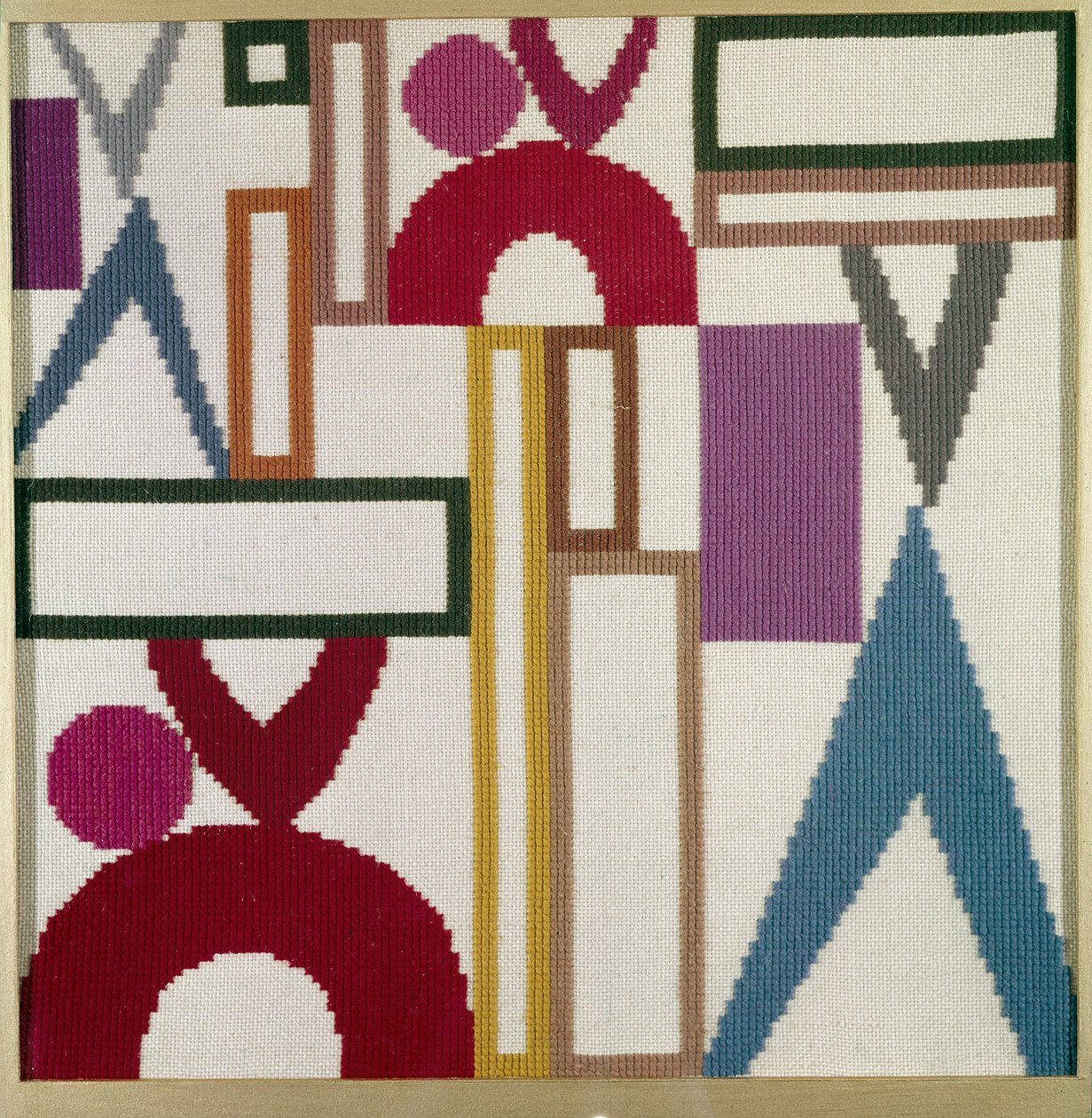 Composition with Triangles, Rectangles and Rings by Sophie Taeuber Arp