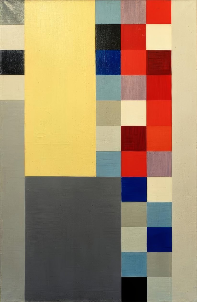 Vertical-Horizontal Composition by Sophie Taeuber Arp