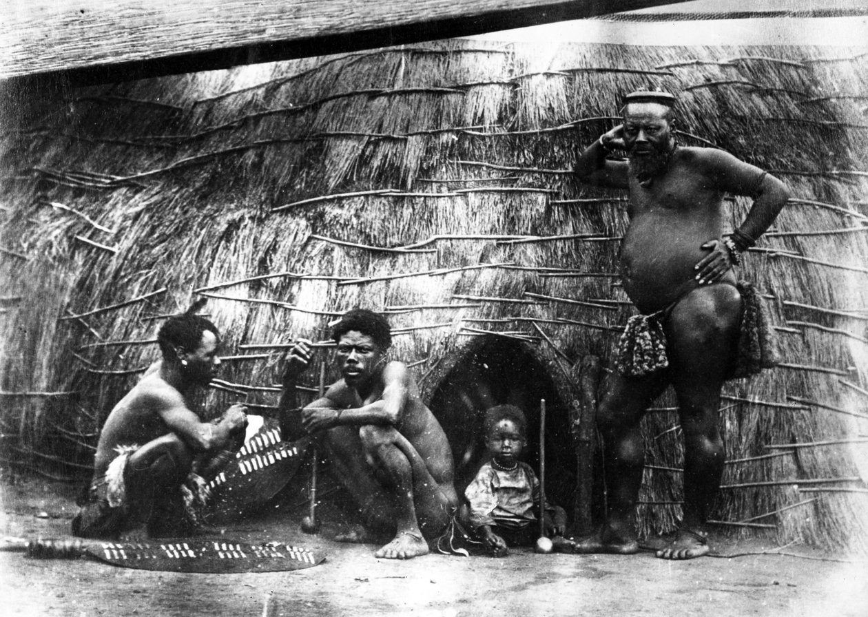 Native Kraal in Zululand by South African Photographer