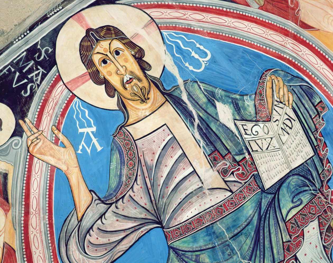 Christ in Majesty flanked by seraphim and symbols of the Evangelists by Spanish School
