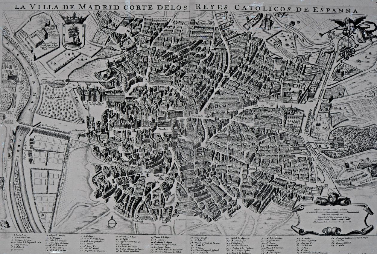 Map of Madrid by Spanish School