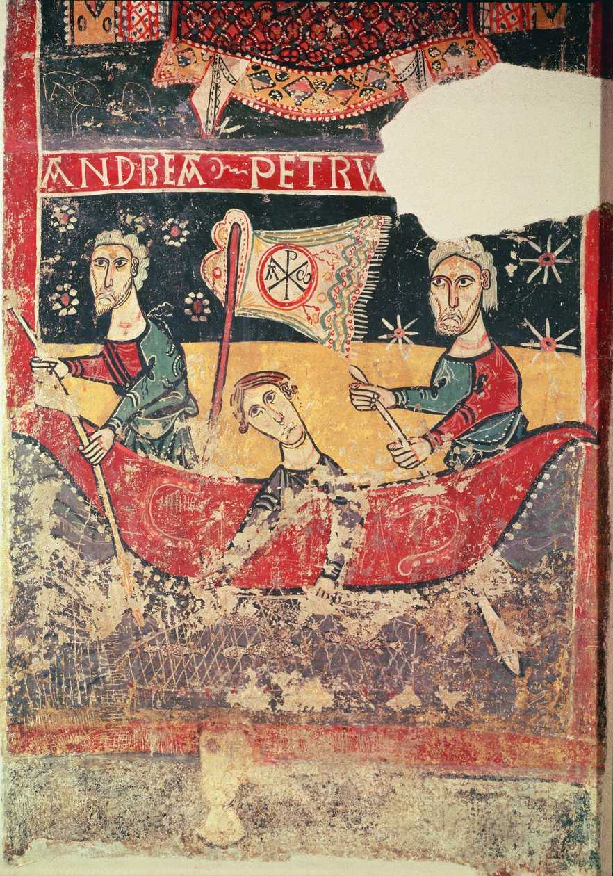 St. Peter of Sorpe: St. Andrew and St. Peter Fishing by Spanish School