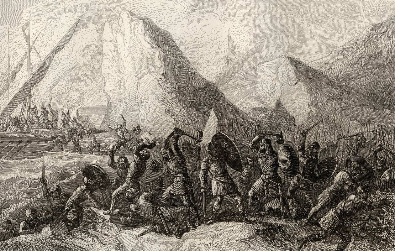 The Normans are destroyed on the Galician coasts of Spain in c.969 by Spanish School