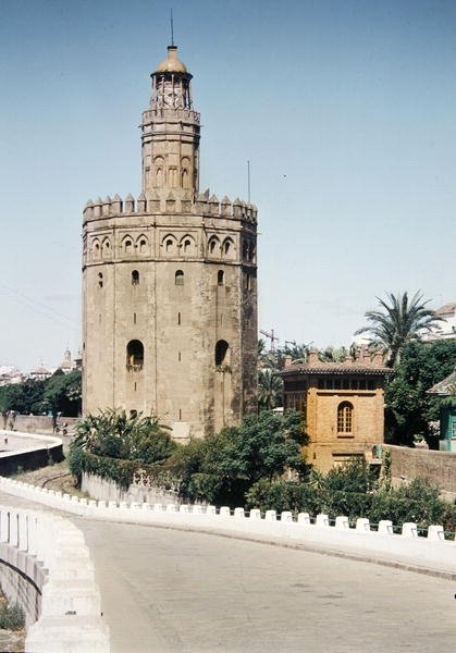 The Torre del Oro (Tower of Gold) by Spanish School