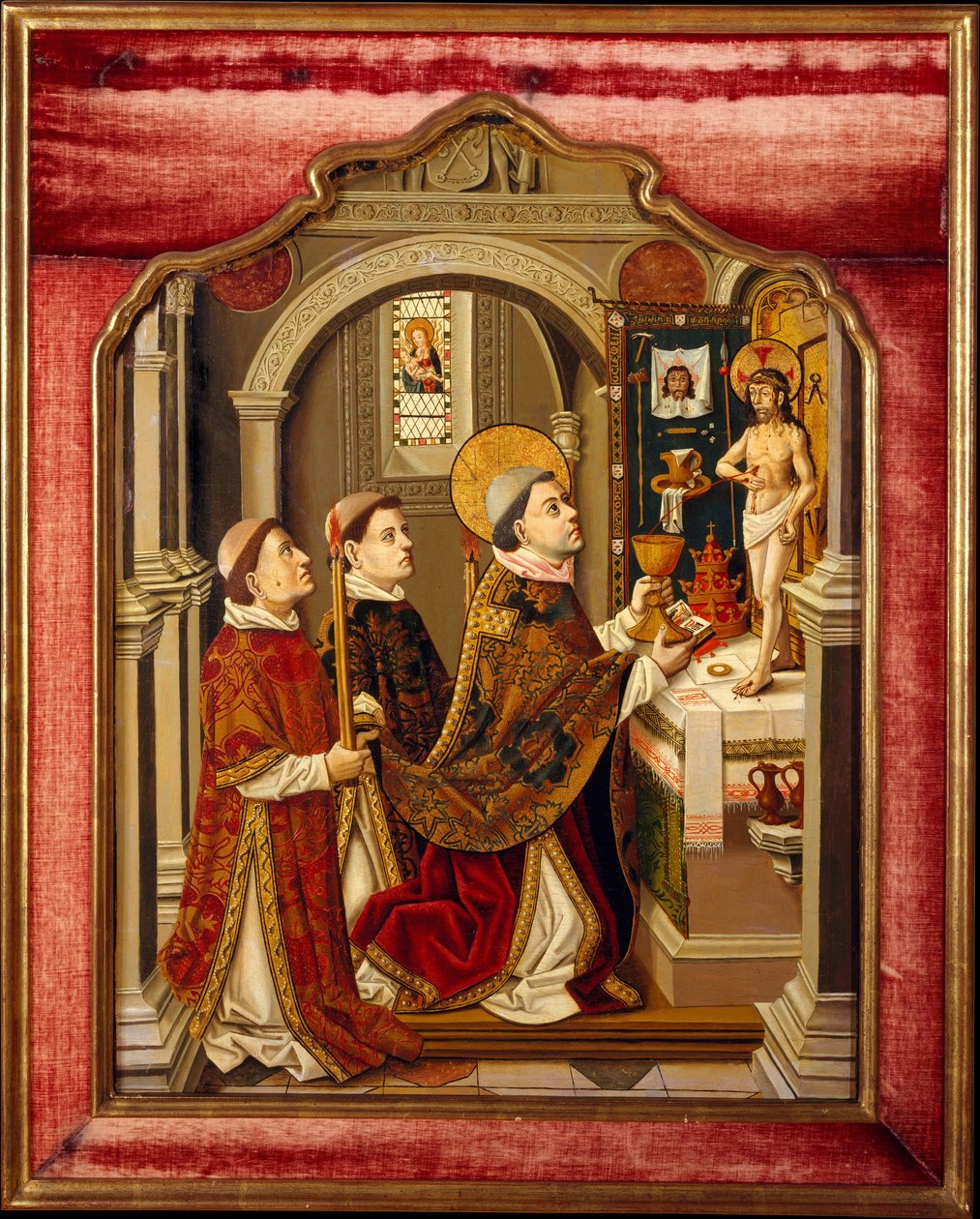 The Mass of Saint Gregory by Spanish Painter