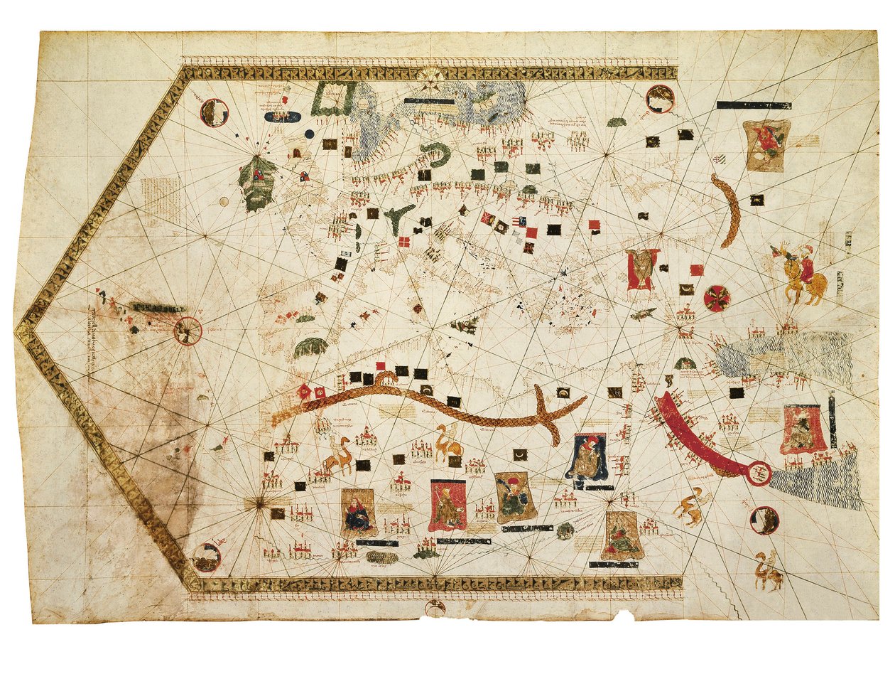 Portolan Chart of Gabriel de Vallseca by Spanish School