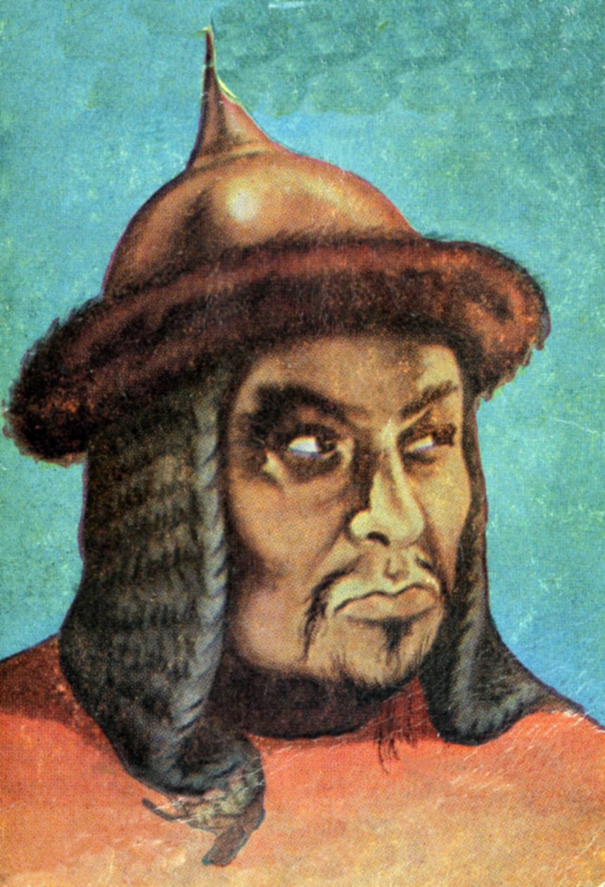 Portrait of Genghis Khan (Temudjin) by Spanish School