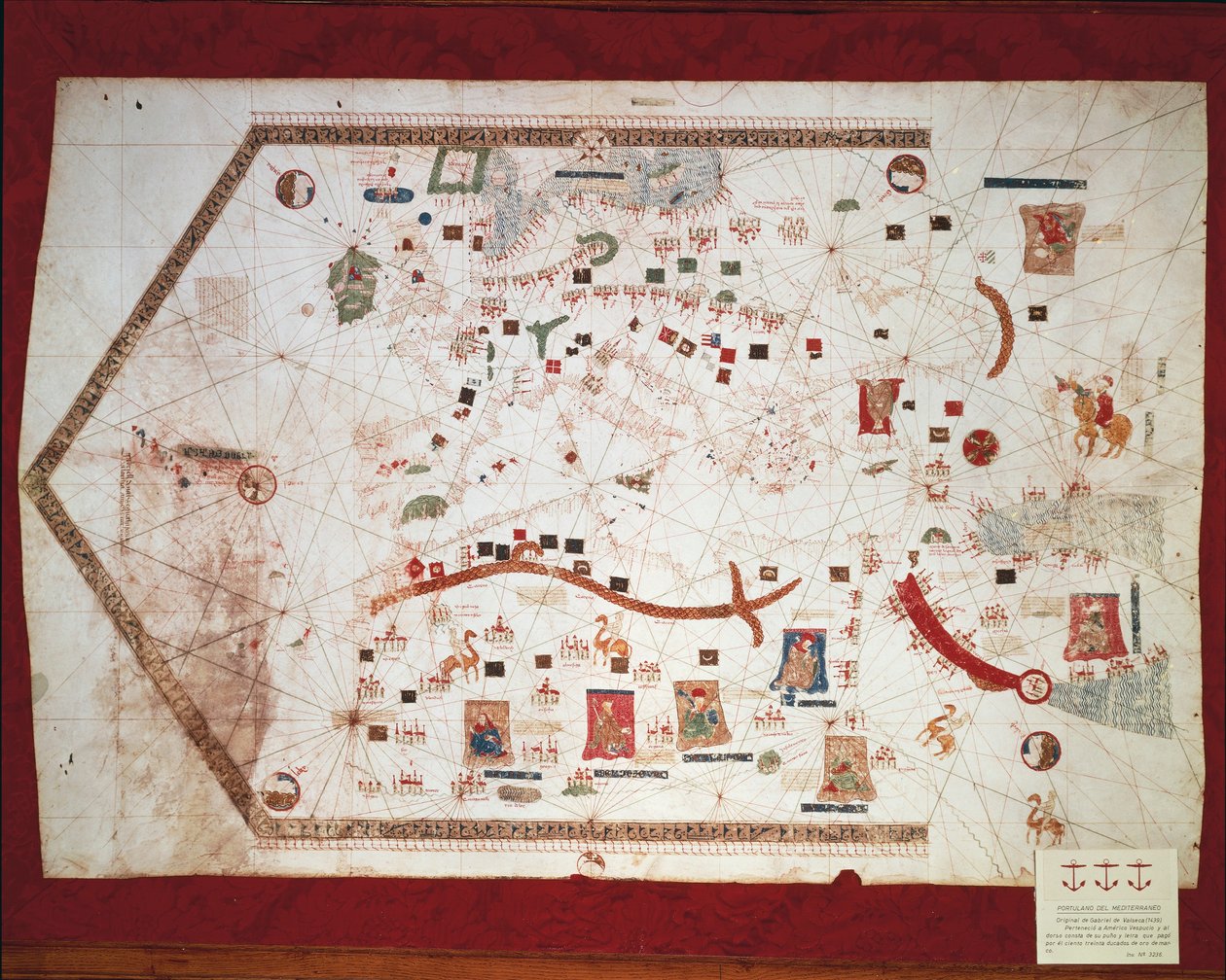 Spanish portolan chart by Spanish School