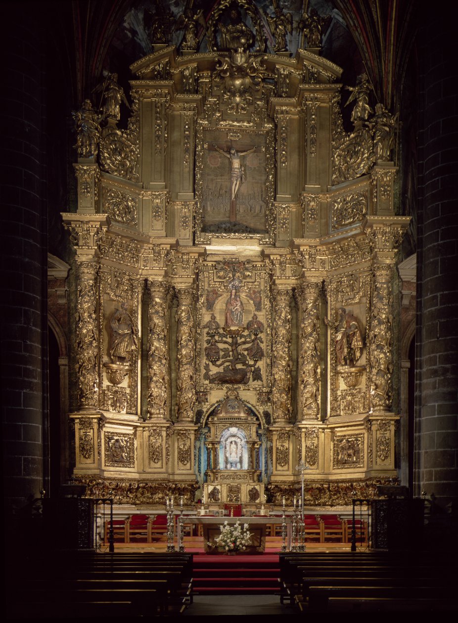 View of the High Altar by Spanish School