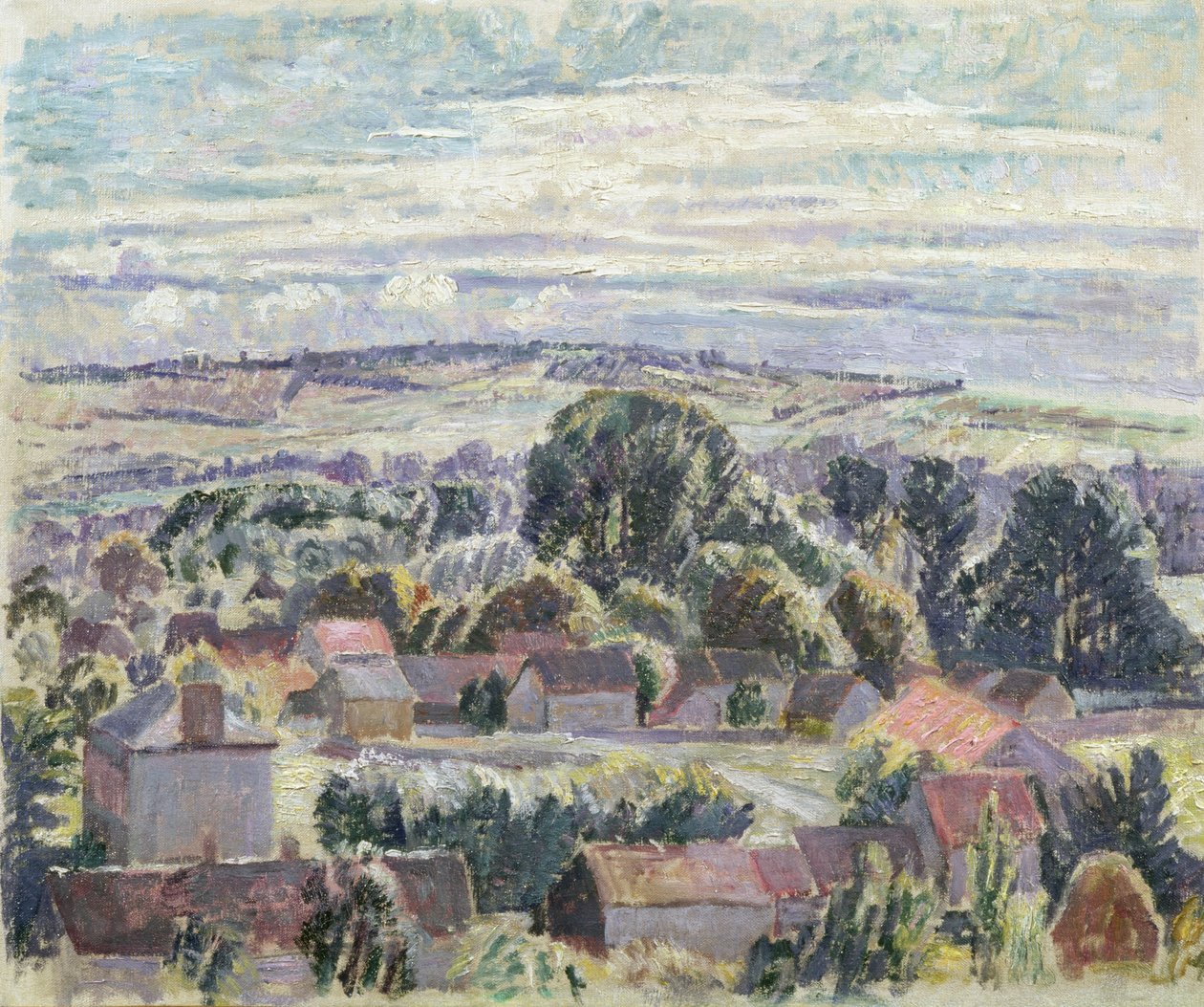 An English Landscape by Spencer Frederick Gore