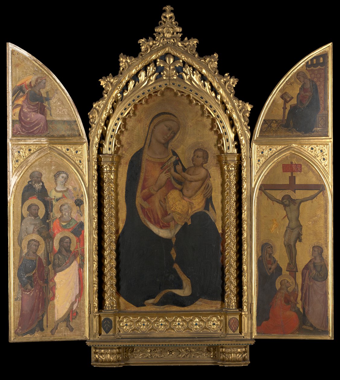 The Crucifixion with the Virgin Annunciate by Spinello Aretino