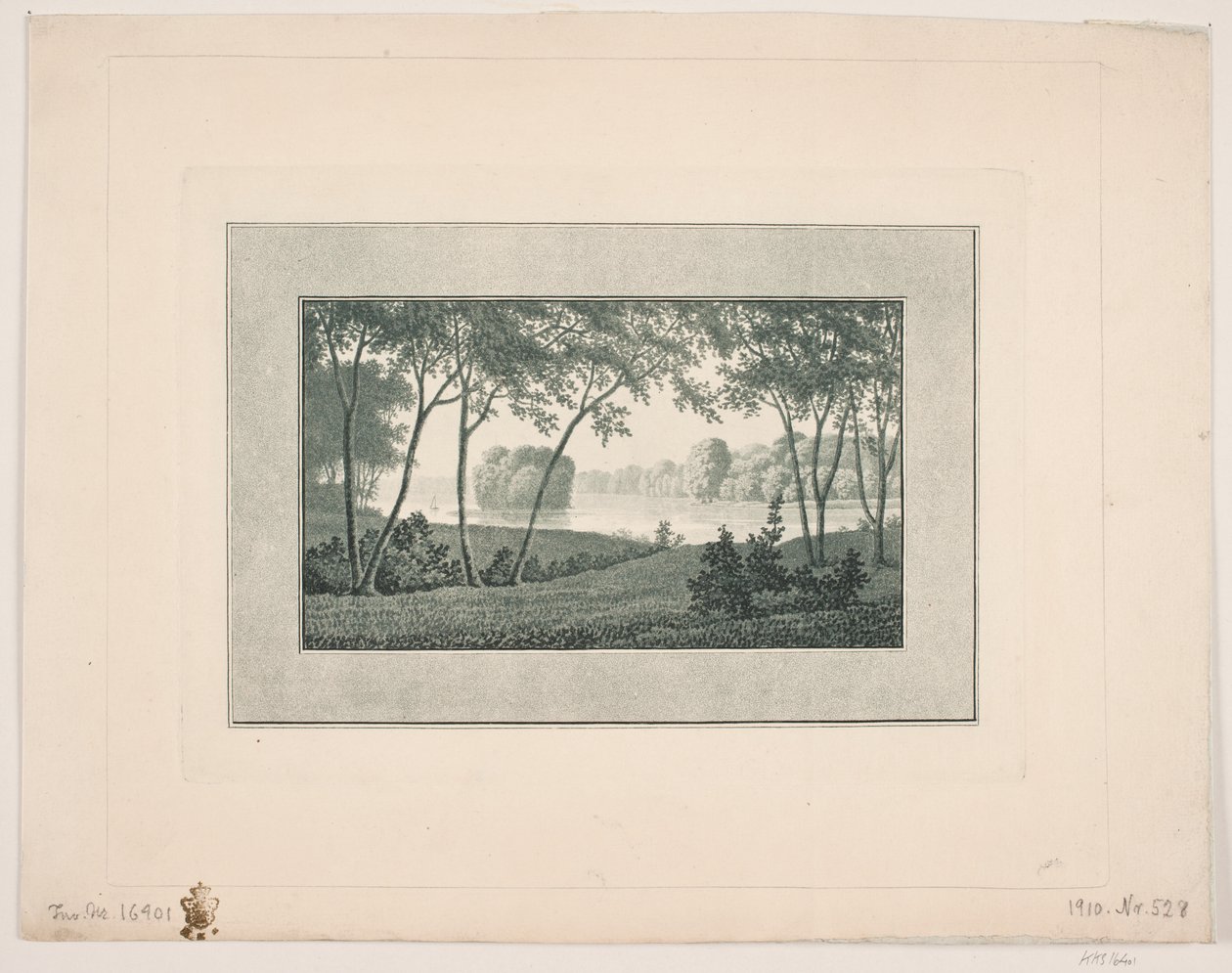 Bagsværd Lake. View at Nybro by Søren Henrik Petersen