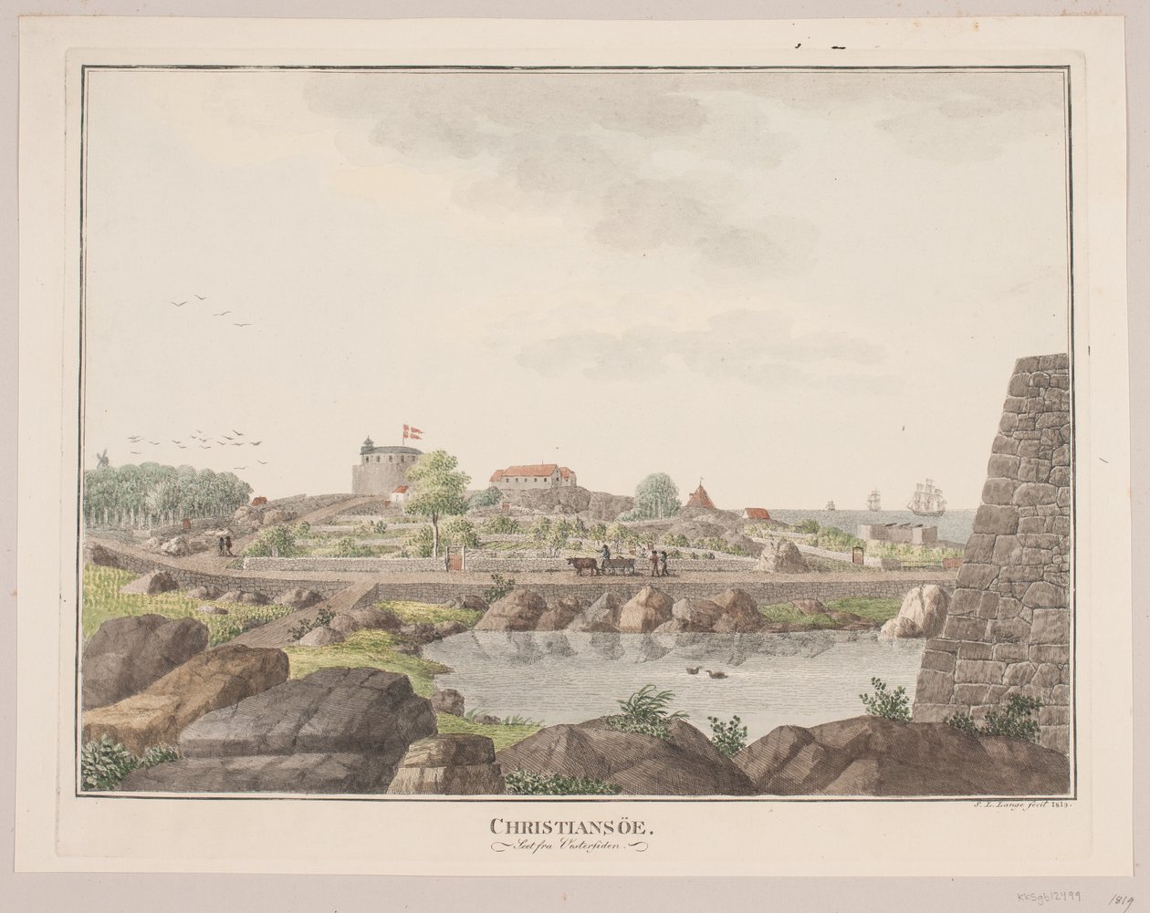 Christiansø. Seen from the West Side by Søren L. Lange