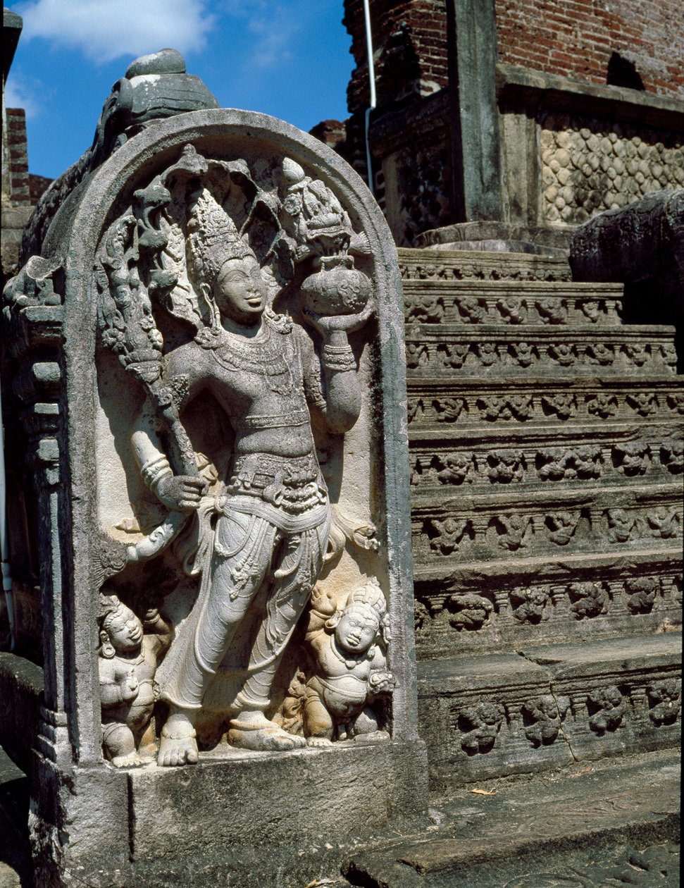 Entrance of the Buddhist Temple by Sri Lankan