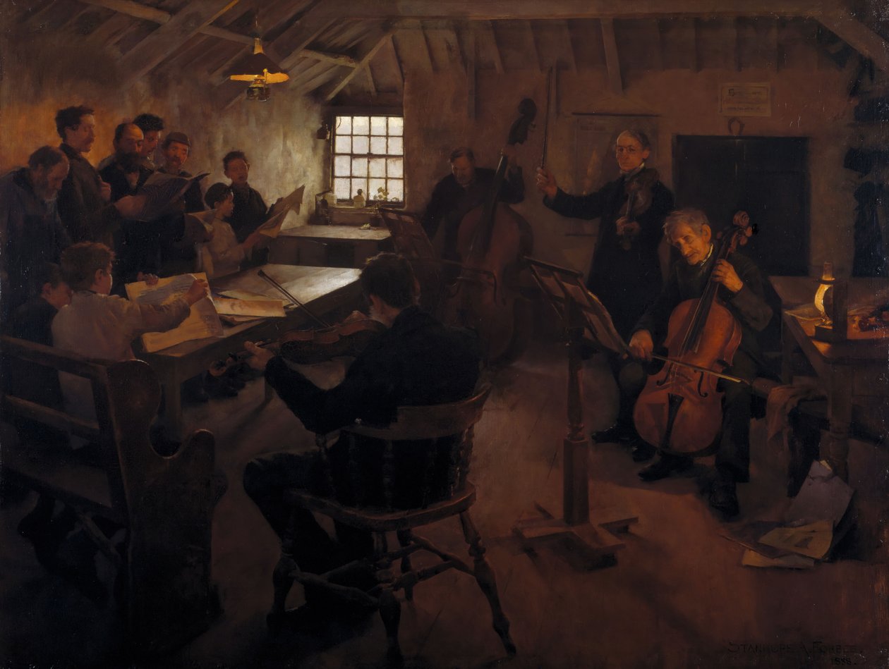 The Village Philharmonic by Stanhope A Forbes