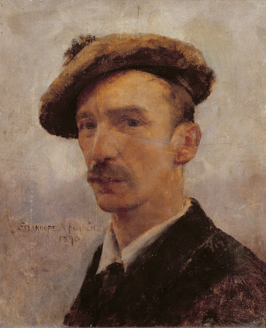Self portrait by Stanhope Alexander Forbes
