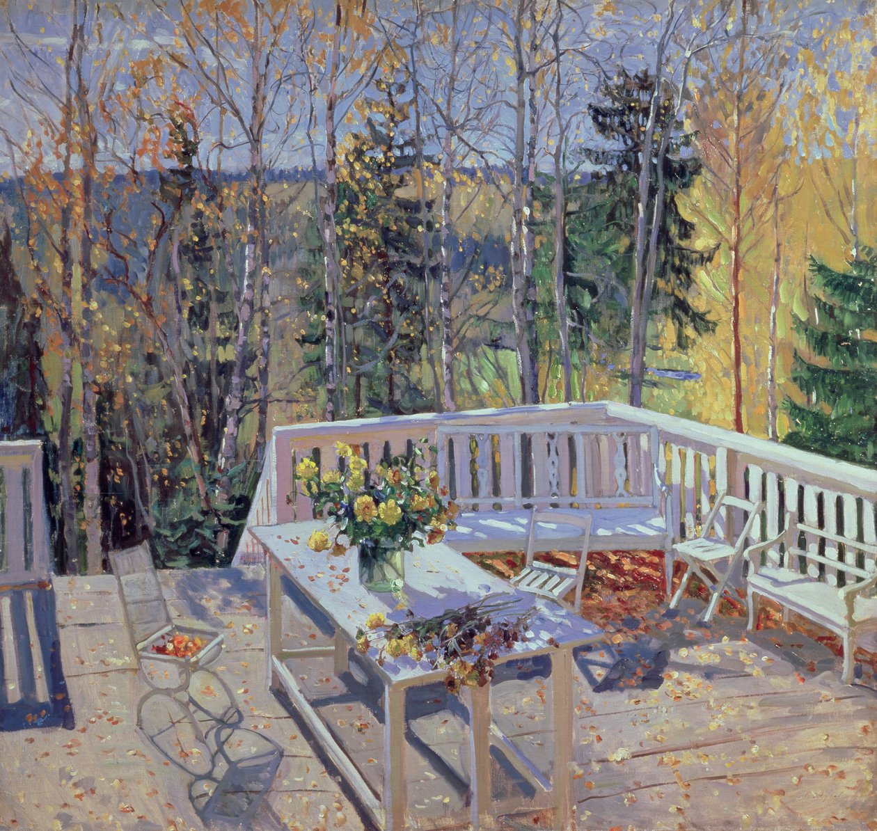 Deserted Terrace by Stanislav Schukovsky