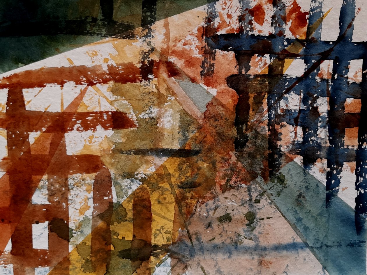 Experiment with Leaves - No. 2 by Steegs Art Karin