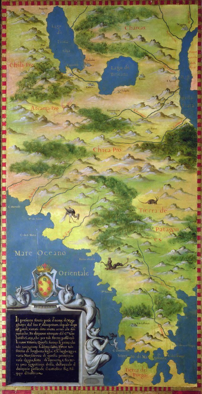 Map of the Strait of Magellan by Stefano Bonsignori