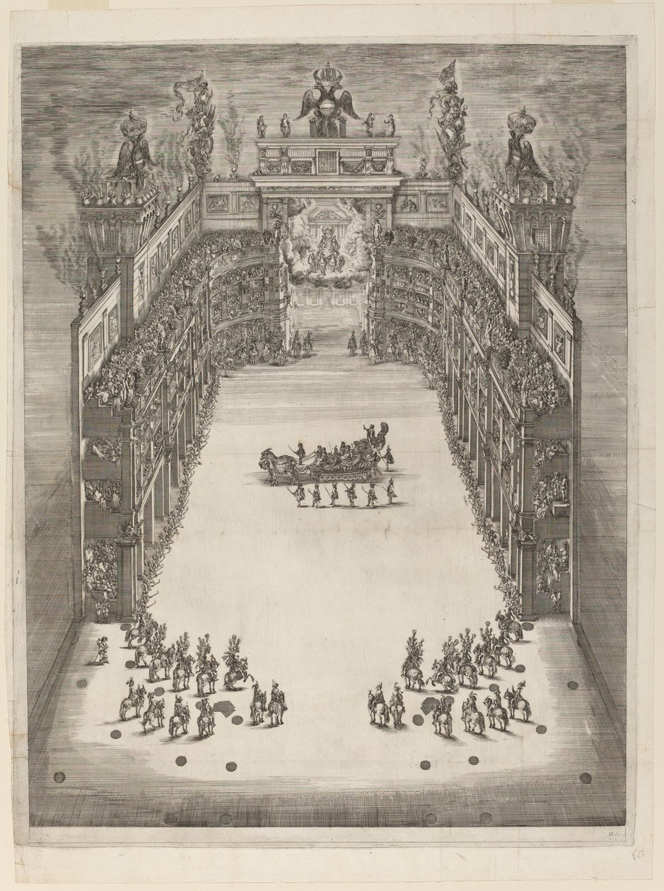 Aerial View of Theatre by Stefano della Bella