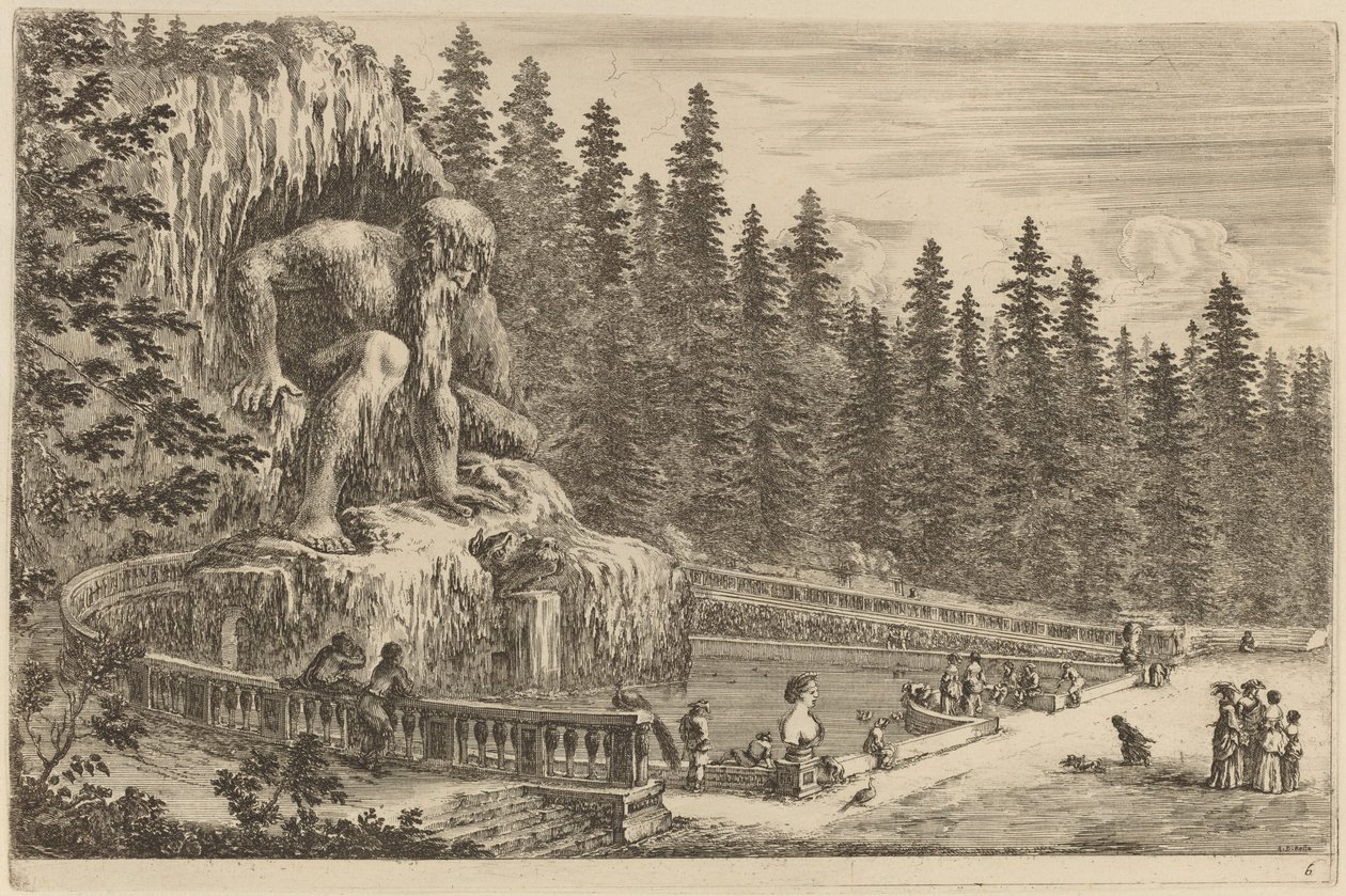 Colossal Statue of the Apennines by Stefano della Bella