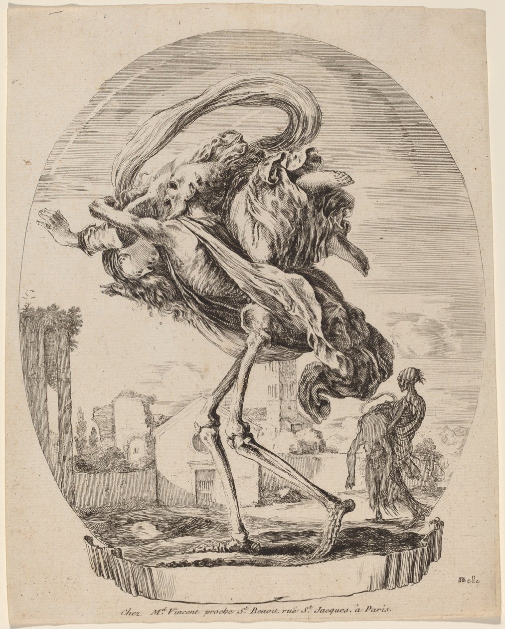 Death Carrying a Woman by Stefano della Bella