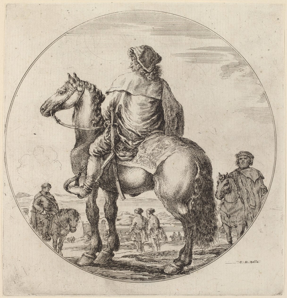 Hungarian Cavalier by Stefano della Bella