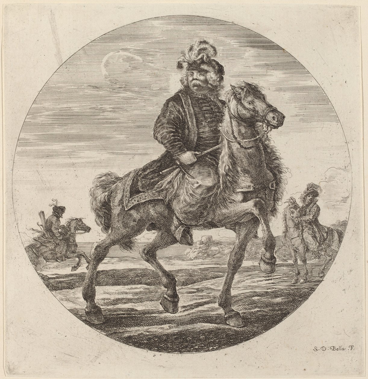 Hungarian Cavalier by Stefano della Bella